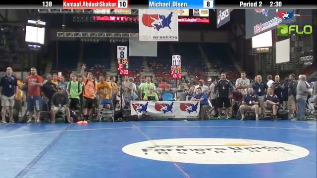 Junior 138 - Kamaal AbdushShakur (Georgia) vs. Michael Olsen (Kansas) смотреть онлайн