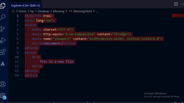How to save html file in VScode and open in Browser смотреть онлайн