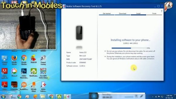 Nokia 205 RM-1110 Phone lock and Sim Lock Phone Security Flashing/How to Remove Phone Security Code