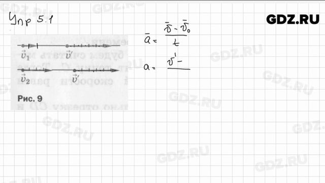 Упр 5.1 - Физика 9 класс Пёрышкин смотреть онлайн