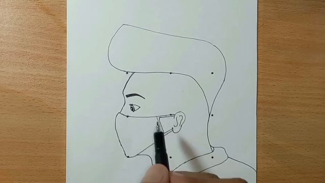 Easy masked boy drawing picture - Very easy pencil drawing drawing boy - masked man drawing - draw смотреть онлайн