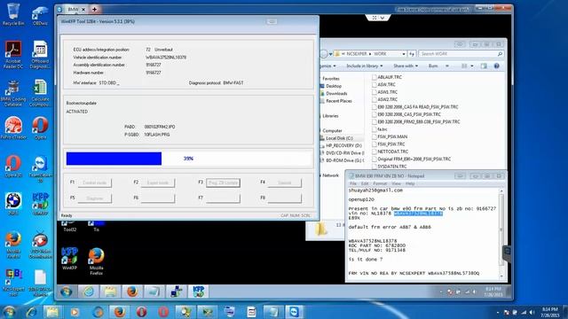 WINkfp Programming BMW E90 FRM Module to Vin & ZB Number 7 28 2015 8 26 18 PM смотреть онлайн