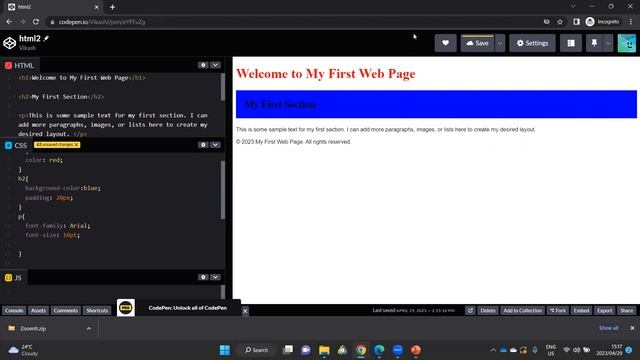 Using CSS | HTML, CSS, JavaScript Course for Beginners and Students | Tutorial Part 3 смотреть онлайн