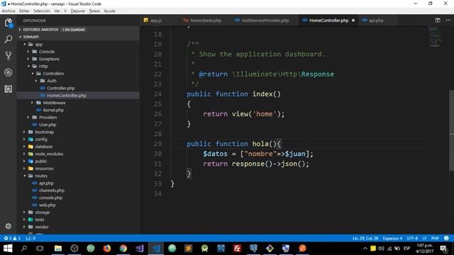 LARAVEL Configurando API passport y login con angular смотреть онлайн