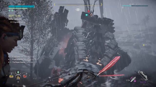 Playing with a Thunderjaw Horizon Zero Dawn смотреть онлайн
