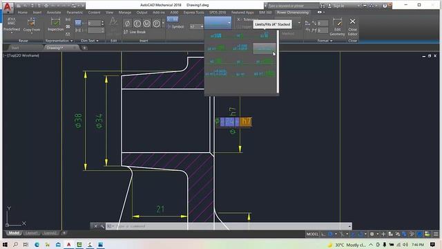 Hướng dẫn ghi kích thước và dung sai trong Autocad Mechanical 2018 смотреть онлайн