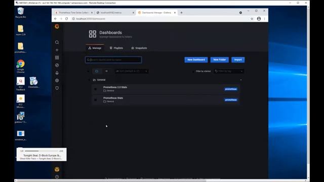 Server Monitoring Dashboard Using Grafana & Prometheus
