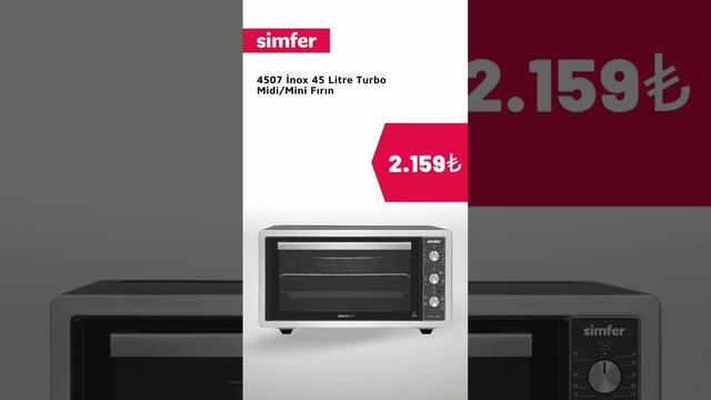 Geniş iç hacimli Simfer Midi/Mini fırınlar mutfaklarda harikalar yaratacak! смотреть онлайн