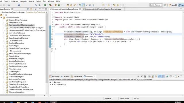 Java Interview Questtions-2- How to use Concurrent Hash Map смотреть онлайн