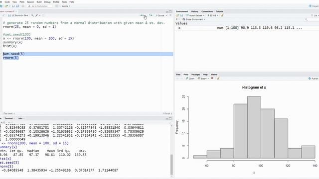 R programming | How to generate the same random numbers in R | 1 minute tutorial смотреть онлайн