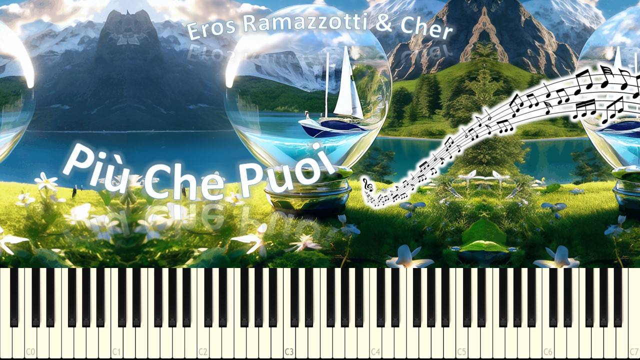 Più Che Puoi (piano tutorial) [НОТЫ + MIDI] смотреть онлайн
