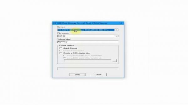 Как отформатировать microsd в FAT32 программой HP USB Disk Storage Format Tool