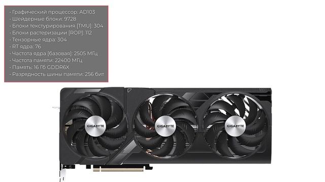 Видеокарта GIGABYTE RTX 4080 WINDFORCE смотреть онлайн