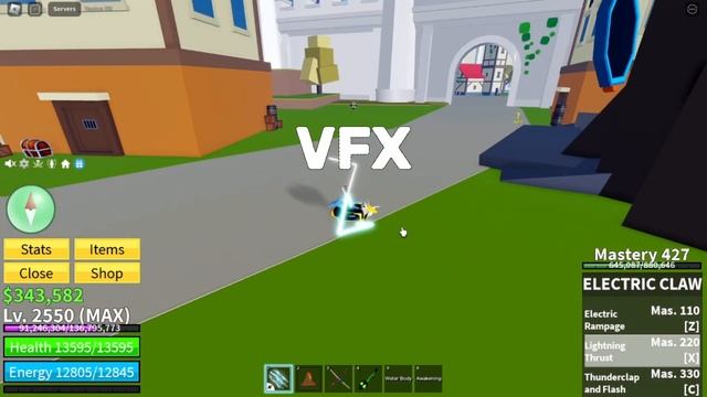 Electric Claw Showcase | Blox Fruits #bloxfruits