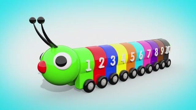 УЧИМ ЦВЕТА И ЦИФРЫ Цветная Гусеница Учимся считать от 1 до 10 смотреть онлайн