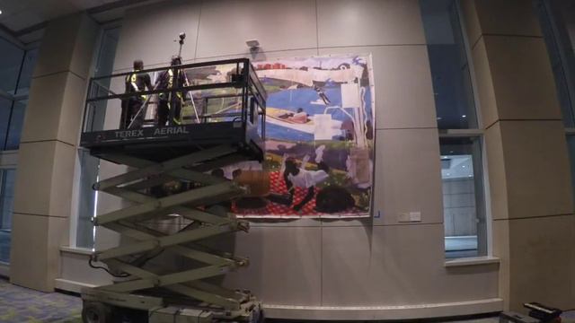 Callahan art & Associates installs Kerry James Marshall's "Past Times" reproduction смотреть онлайн