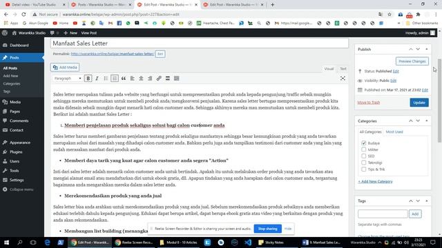 22 Setting Plugin Classic Editor & TinyMCE Advanced Di Wordpress смотреть онлайн