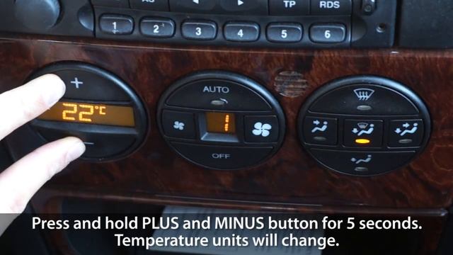 How to change temperature units Opel Vectra B (Vauxhall Celsius Fahrenheit) смотреть онлайн