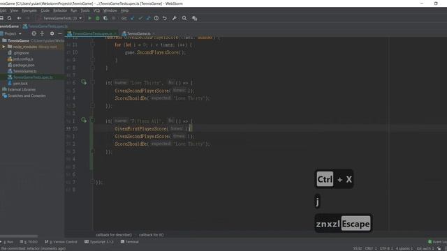 Typescript TDD kata with WebStorm and IdeaVim#12 смотреть онлайн