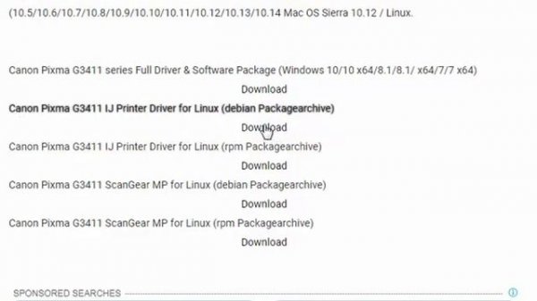 Download Canon PIXMA G3411 for free
