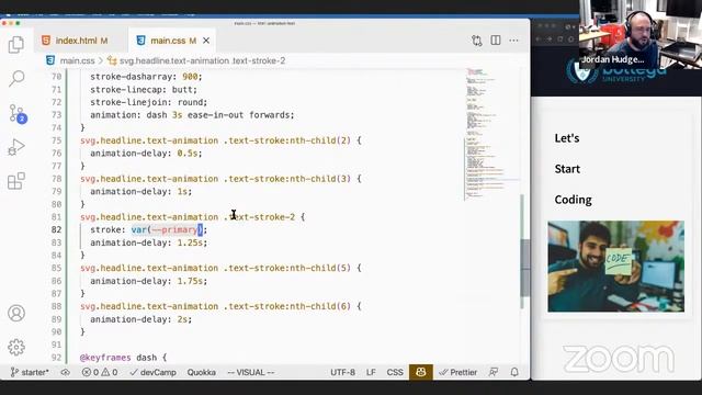 HTML/CSS Coding Workshop: Animate Text with HTML SVGs & CSS смотреть онлайн