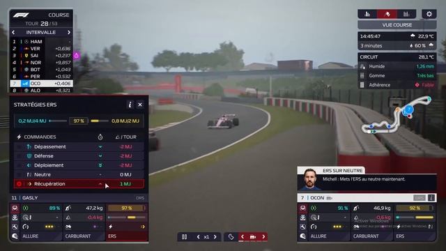 Gp 16 Saison 2 f1 manager j'ai encore pas vue la pluie mais on fait un taille de course смотреть онлайн