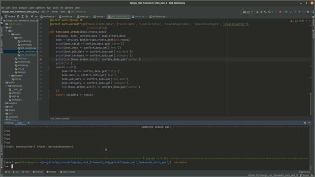 "Бизнес логика" larni pytest orqali testdan o'tkazish. [Django Rest Framework darslari] смотреть онлайн
