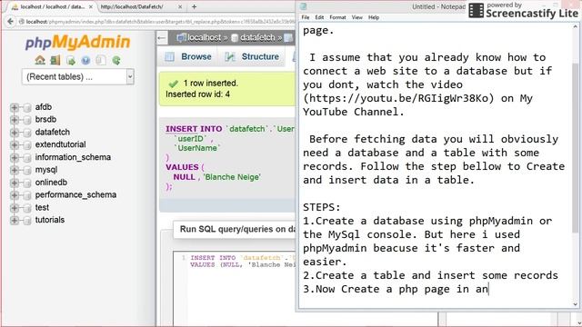 Fecthing Data From a Database to a php web page 1 смотреть онлайн