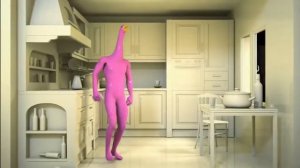 розовый гусь смотрит в окно хочет понять почему так темно...