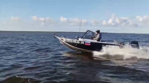 Орионбот 43 Фиш по волне.