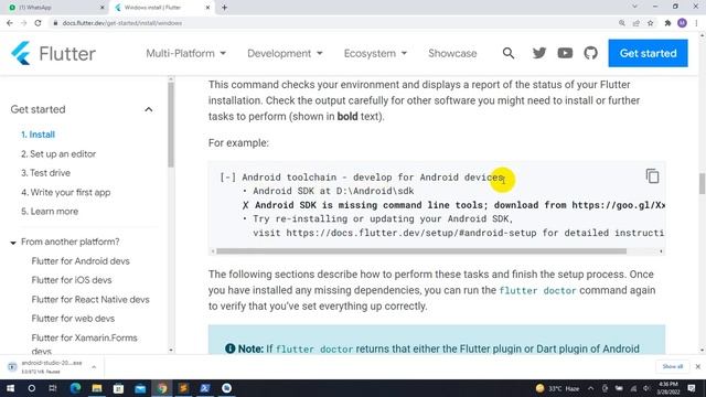 1. Flutter installation guide смотреть онлайн