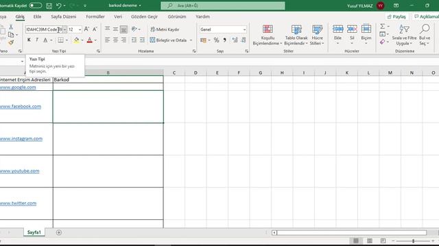 Excel Toplu Barkod Oluşturma смотреть онлайн