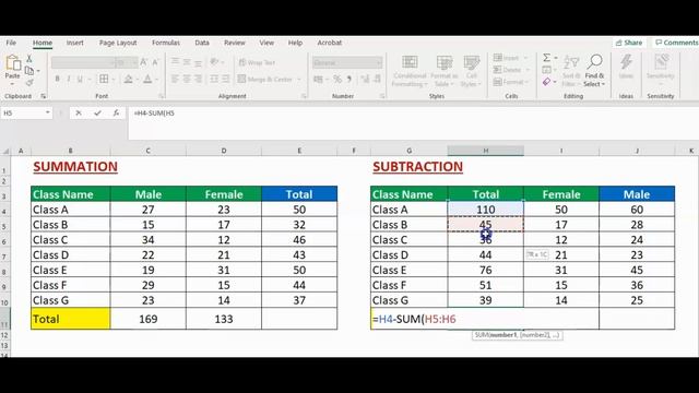 Excel Maths Formulas - How to Add, Subtract, Multiply & Divide [Part 2] смотреть онлайн