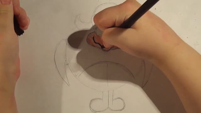 Простые уроки рисования. Как нарисовать Пина.