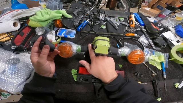 2018 Honda Shadow Aero VT750CS | Turn Signal Relocation | Turn Signal Wire Splicing & Connection
