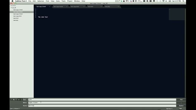 Sublime Text 2 - Find and Replace смотреть онлайн