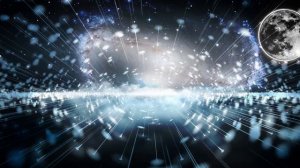 Арт футаж космос облака луна! Art footage space clouds moon!