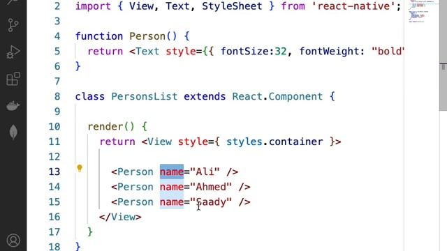 Ch02 React Native Fundamentals Part 02 - React Components & Props смотреть онлайн