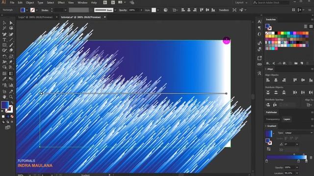 Blue Abstract Background | Straight Line Design | Adobe Illustrator Tutorial смотреть онлайн