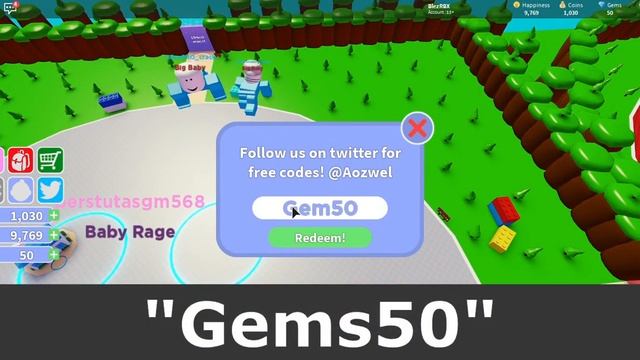 NEW CODES IN BABY SIMULATOR | FREE GEMS AND HAPPINESS (ROBLOX) смотреть онлайн