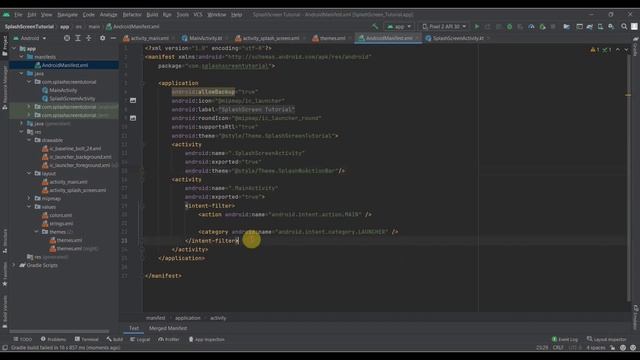 Splash Screen with Logo Animation Tutorial - Android Kotlin | Urdu/Hindi | 2022 смотреть онлайн