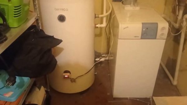 Монтаж бойлера TERMICA AMET 150 INOX из нержавеющей стали