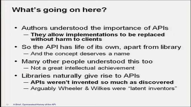 Josh Bloch, Lord of the APIs - A Brief, Opinionated History of the API смотреть онлайн
