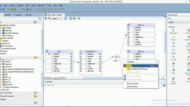 ODI 12c Tutorial 19 Split Transformation смотреть онлайн