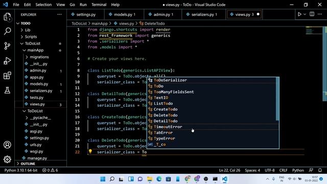 To-Do List API using Django Rest Framework || CRUD Operations || Django Project And Tutorial смотреть онлайн