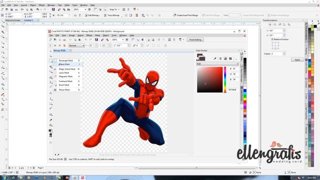 BELAJAR COREL DRAW || CARA MENGHAPUS BACGROUND ~ TUTORIAL COREL DRAW смотреть онлайн