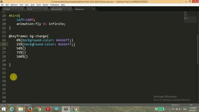 BIRD FLYING ANIMATION USING PURE CSS смотреть онлайн