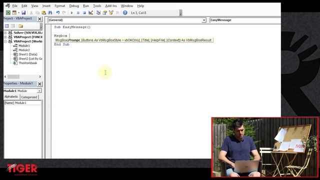 Excel VBA Message Boxes 1 - Simple Msgbox смотреть онлайн