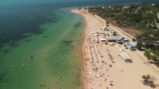 Пляж "Барабулька", Евпатория, пгт. Заозерное. смотреть онлайн