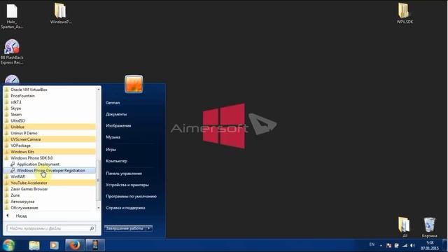 Unlock на Windows Phone 8.1 с Windows 7